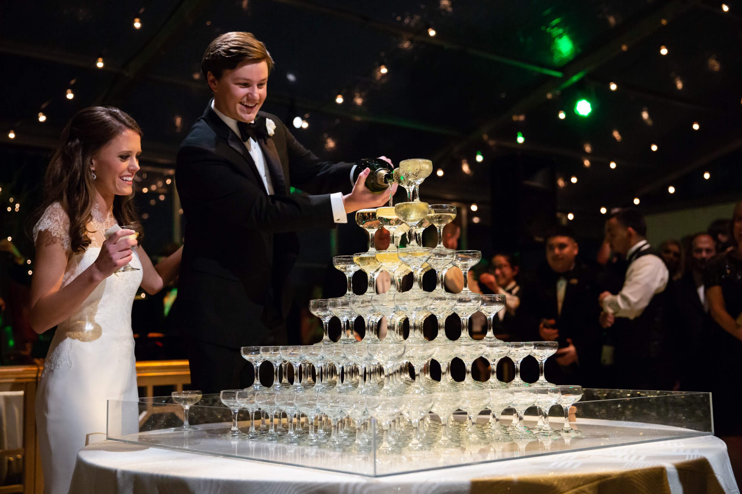 21 Champagne Towers to Copy for Your Own Wedding Reception