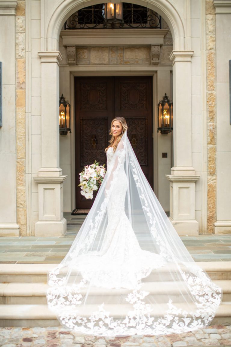 Staircase Veil Bridal Portrait
