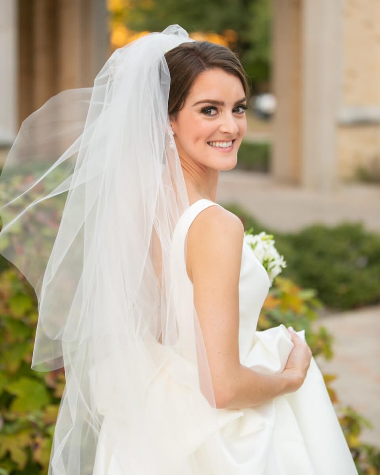 Outdoor Church Bridal Portrait