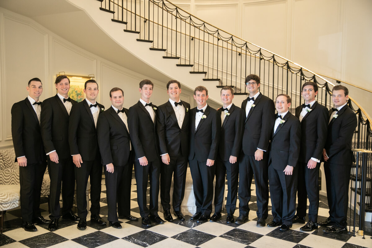 geoffrey with his groomsmen