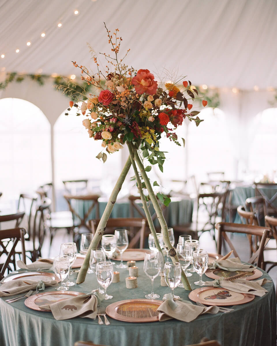 rustic floral arrangement