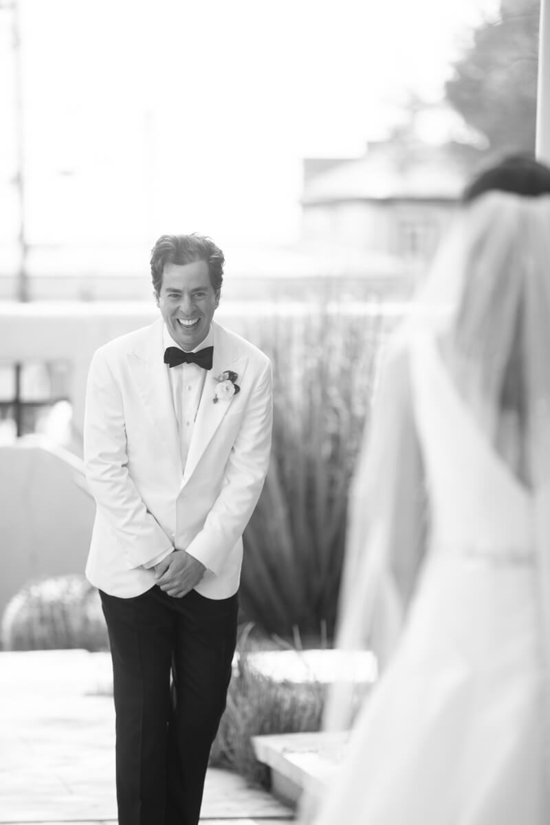 ben seeing tedi in a wedding dress
