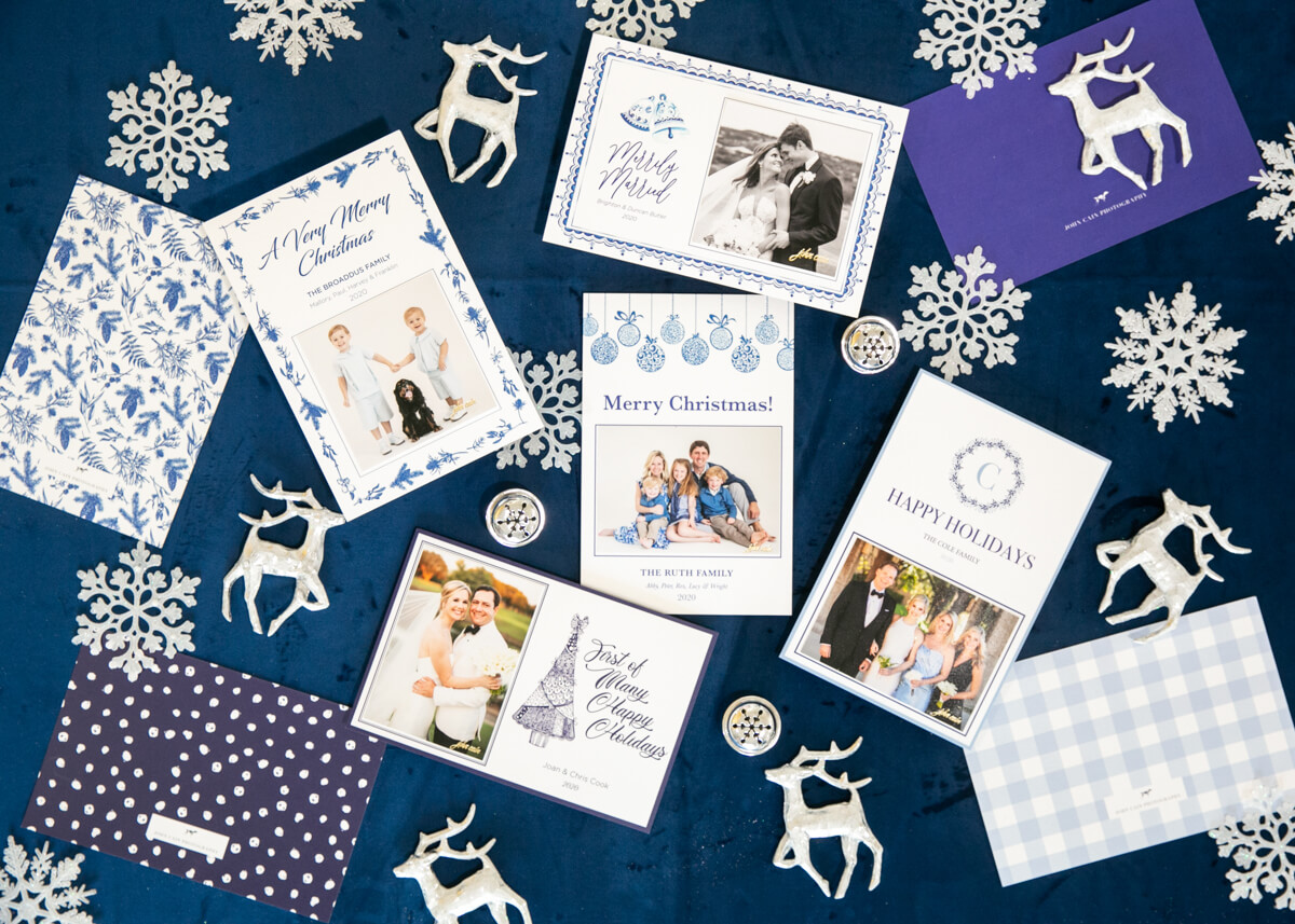 array of holiday cards