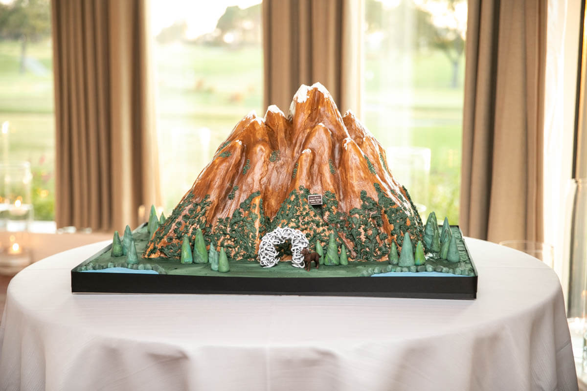 mountain groom's cake