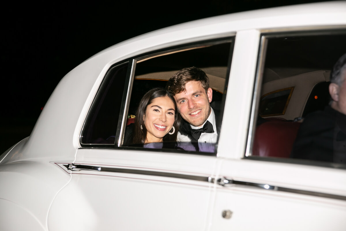 makenna and jordan in their getaway car