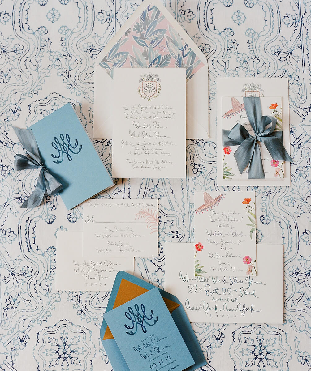 Photo of wedding invites and stationery