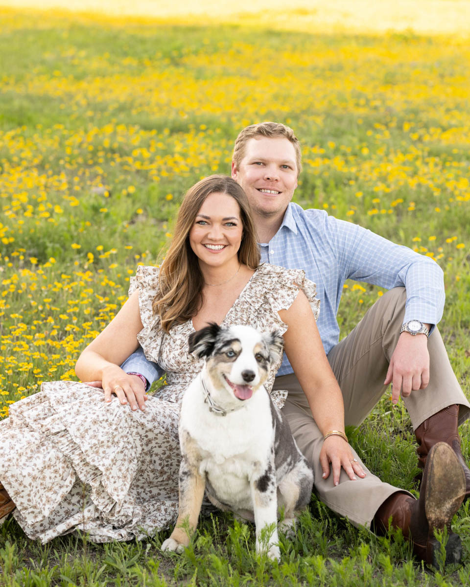 Sunset Engagement Portraits in Fort Worth, Texas